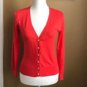 Beautiful orange Banana Republic cardigan